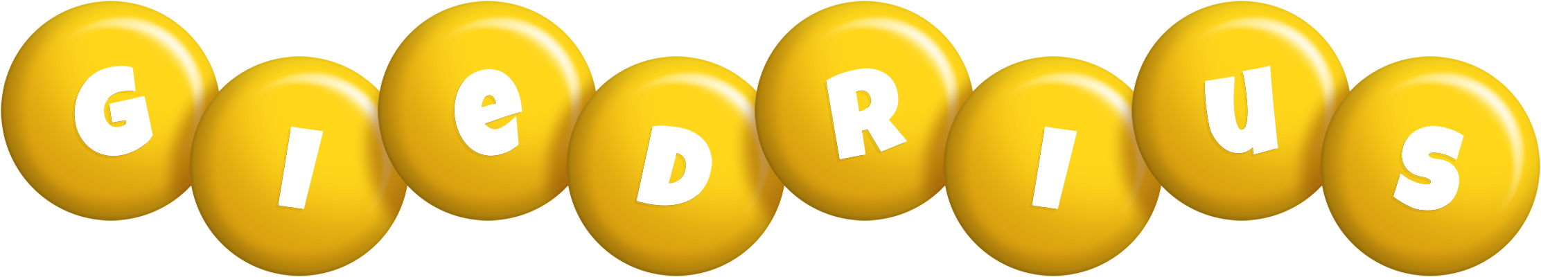 Giedrius candy-yellow logo