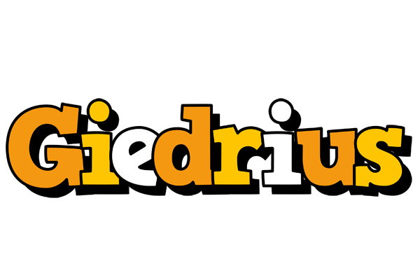 Giedrius cartoon logo