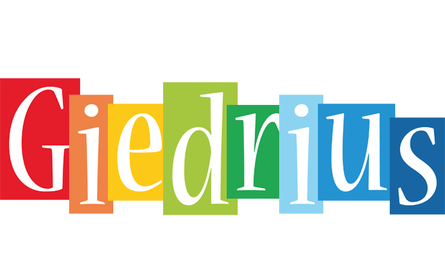 Giedrius colors logo
