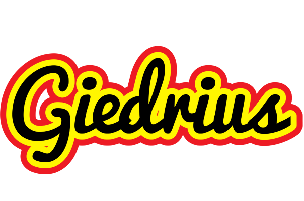 Giedrius flaming logo