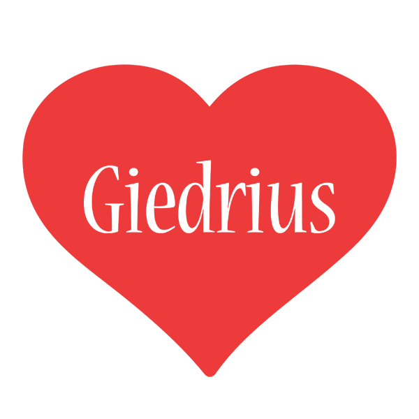 Giedrius love logo