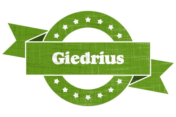Giedrius natural logo