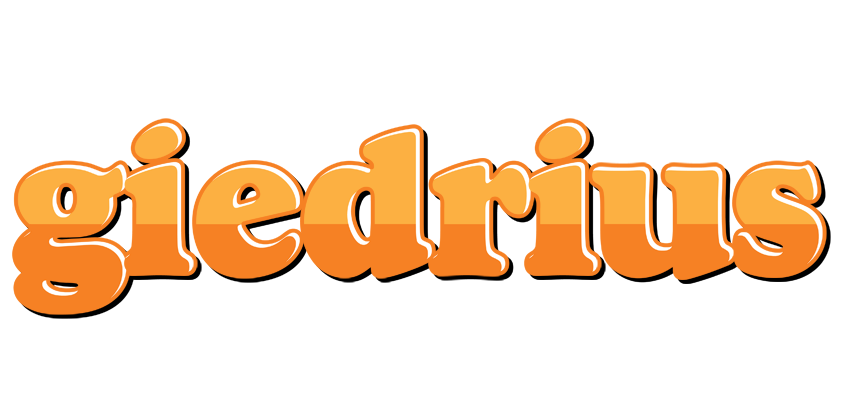 Giedrius orange logo