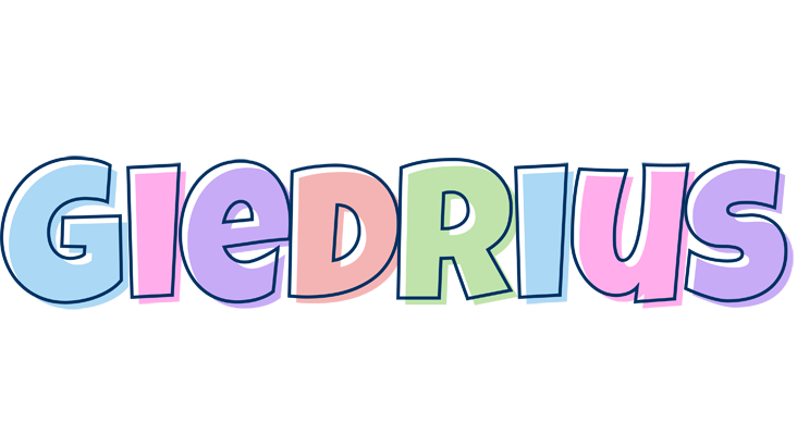 Giedrius pastel logo
