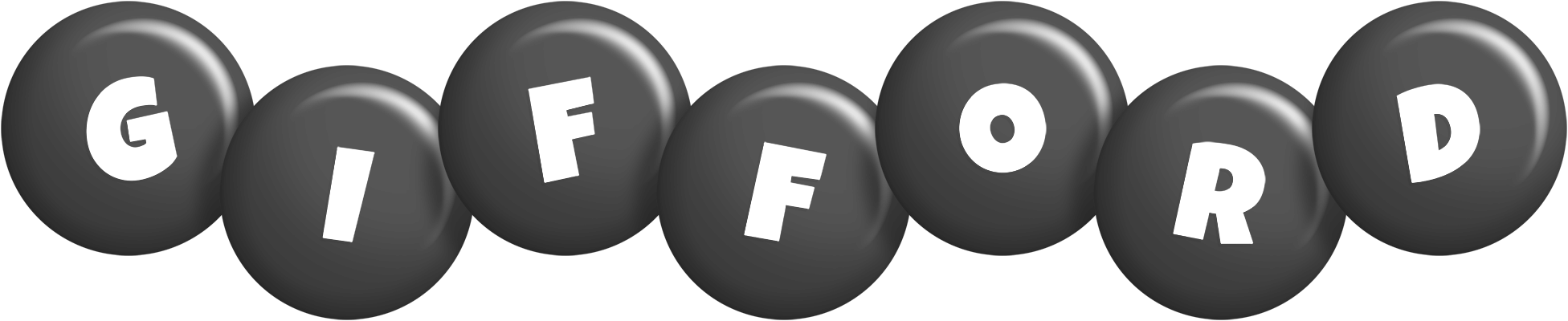 Gifford candy-black logo