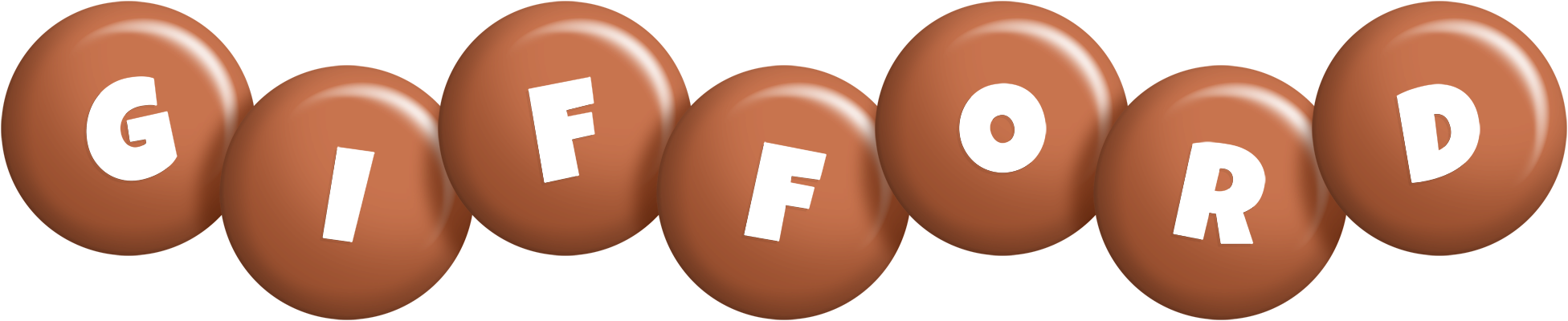 Gifford candy-brown logo
