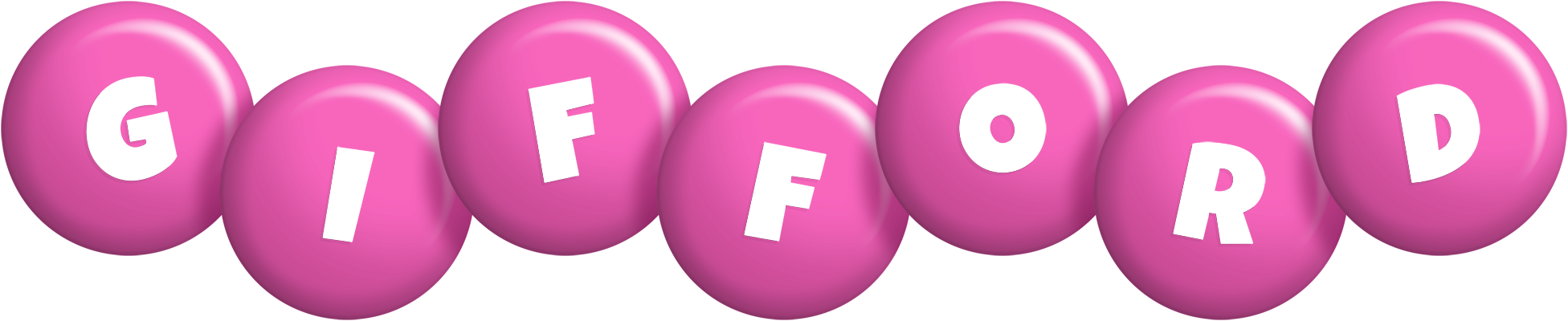 Gifford candy-pink logo