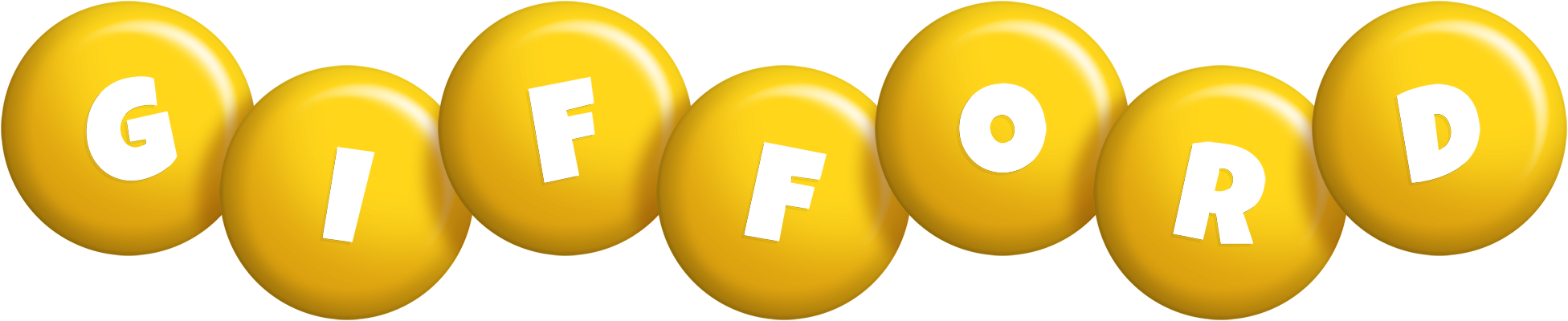 Gifford candy-yellow logo