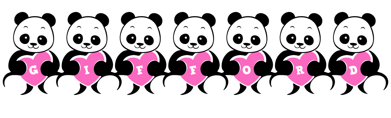Gifford love-panda logo