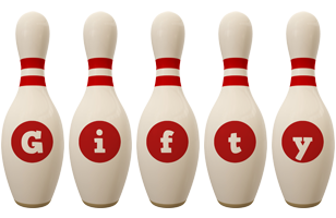 Gifty bowling-pin logo