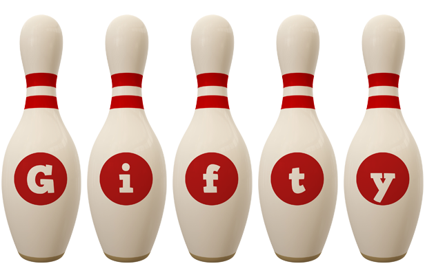 Gifty bowling-pin logo