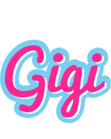 gigi logo name popstar cartoon logos