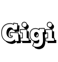 Gigi snowing logo