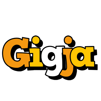 Gigja cartoon logo