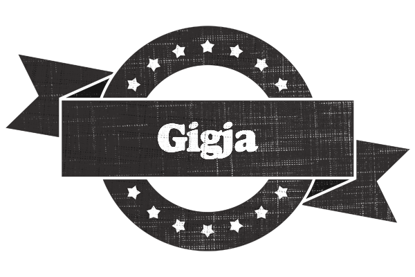 Gigja grunge logo