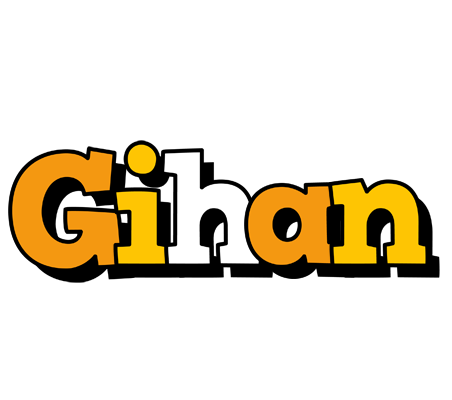 Gihan cartoon logo