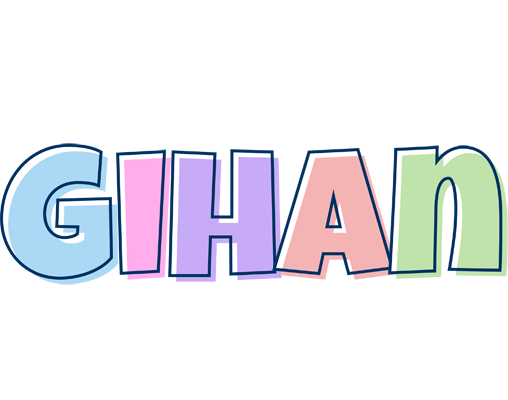 Gihan pastel logo