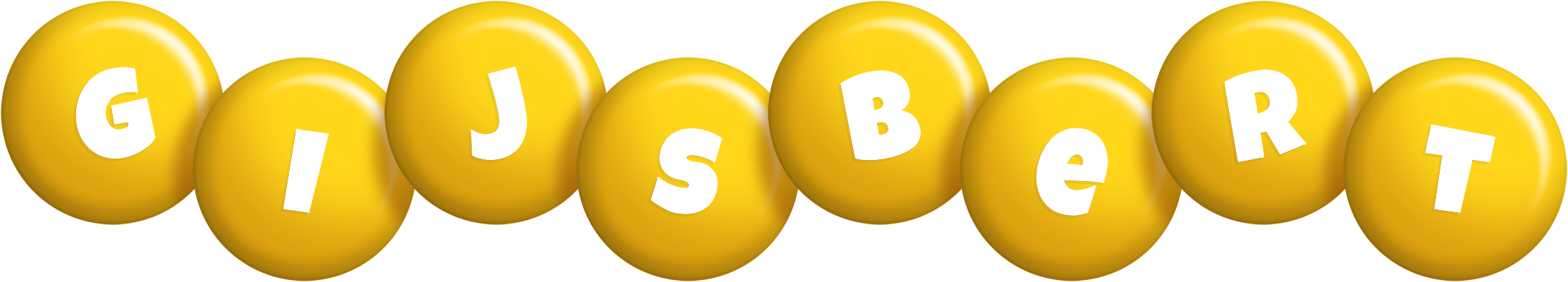 Gijsbert candy-yellow logo