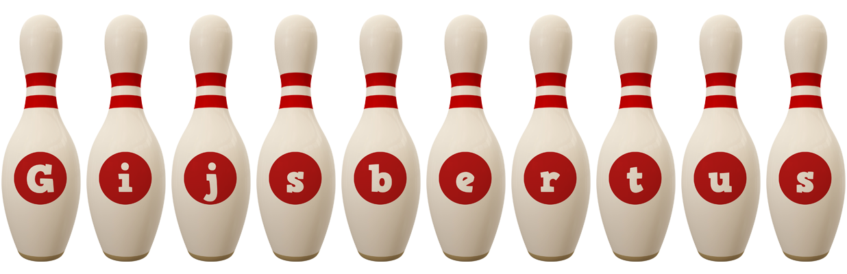 Gijsbertus bowling-pin logo