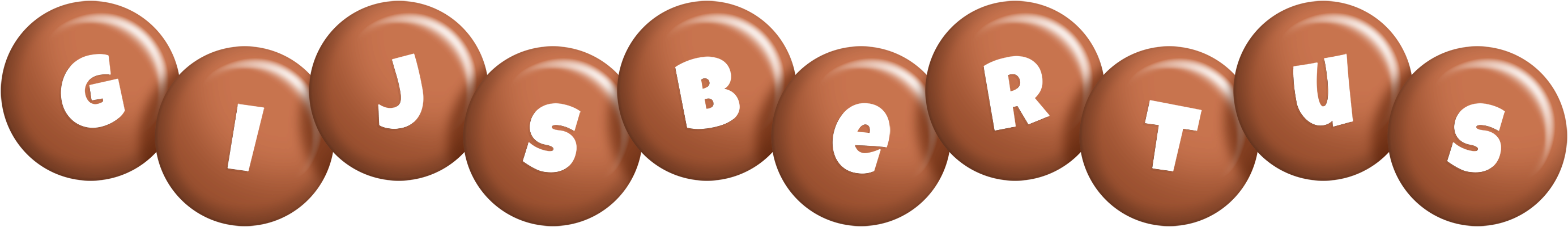 Gijsbertus candy-brown logo
