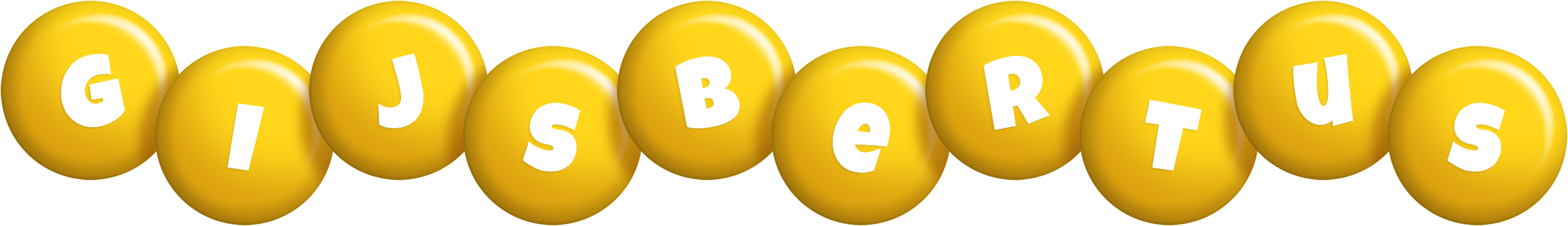 Gijsbertus candy-yellow logo