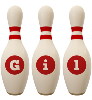 Gil bowling-pin logo