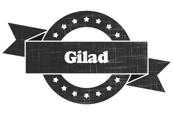Gilad grunge logo