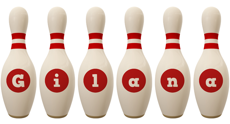 Gilana bowling-pin logo