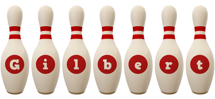 Gilbert bowling-pin logo