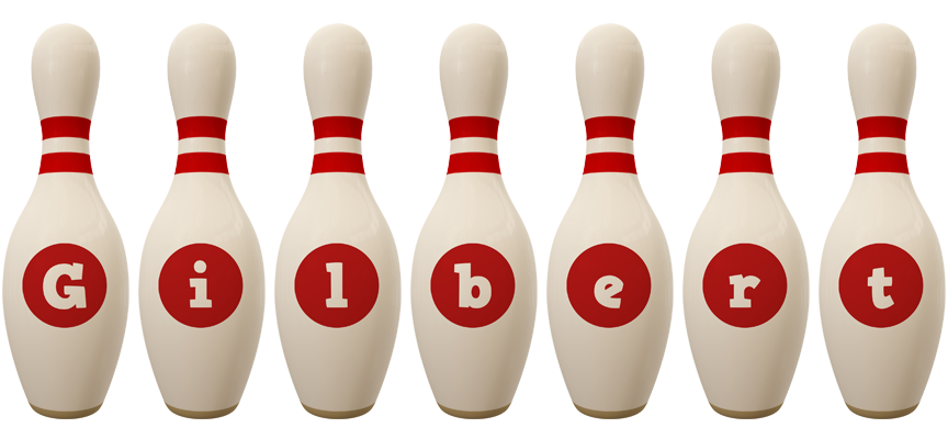 Gilbert bowling-pin logo