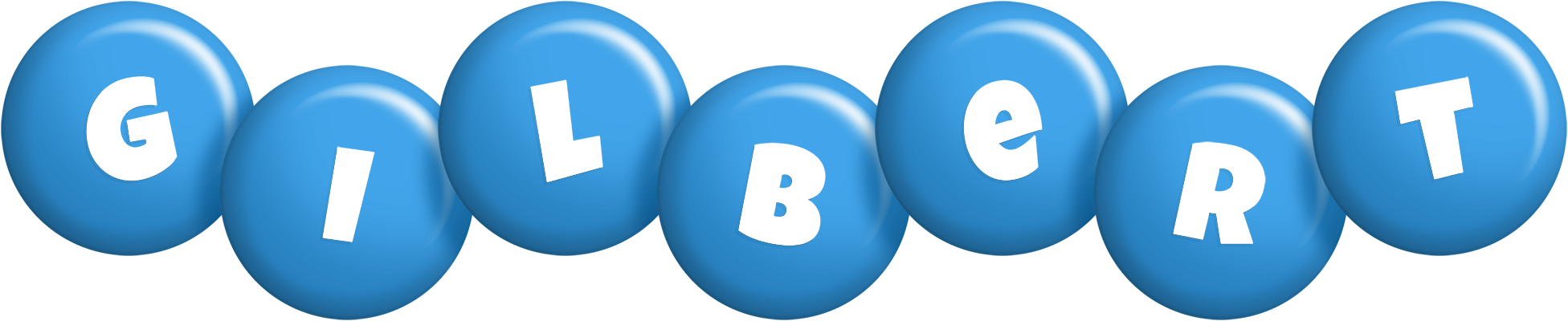 Gilbert candy-blue logo