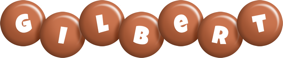 Gilbert candy-brown logo