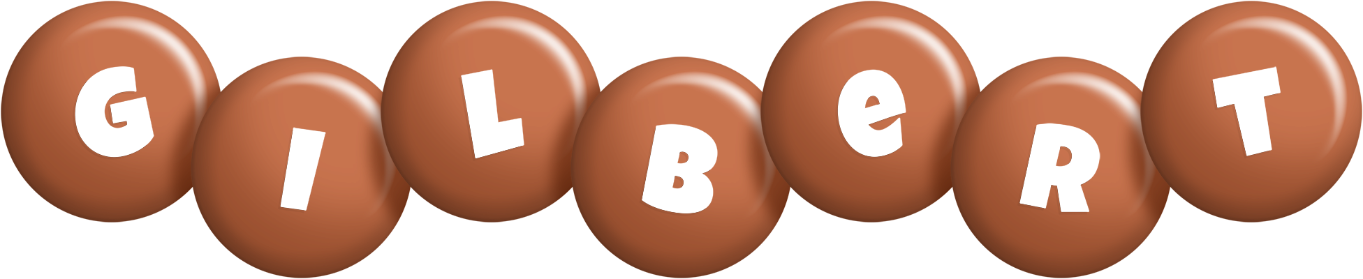 Gilbert candy-brown logo