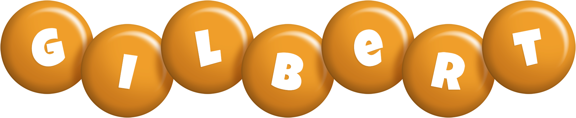 Gilbert candy-orange logo