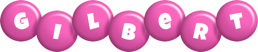 Gilbert candy-pink logo
