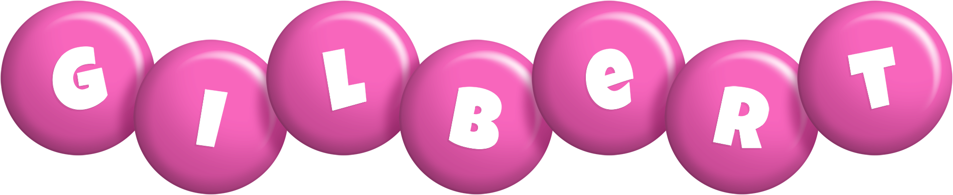 Gilbert candy-pink logo