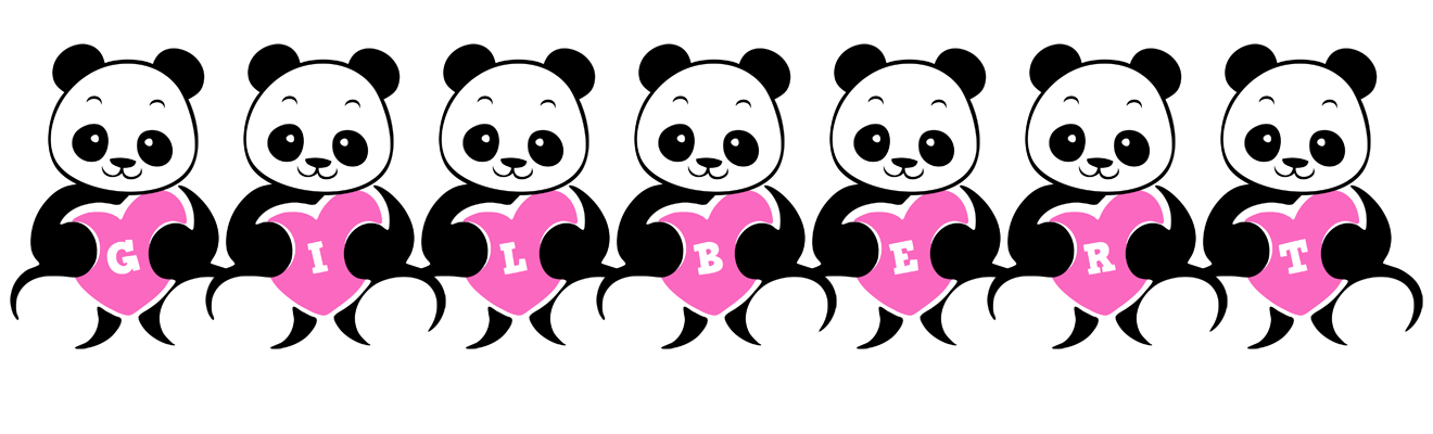 Gilbert love-panda logo