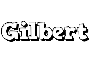 Gilbert snowing logo