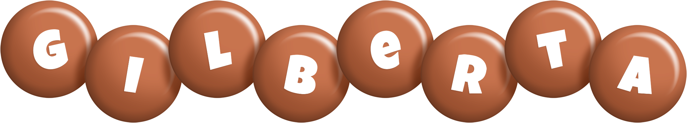 Gilberta candy-brown logo