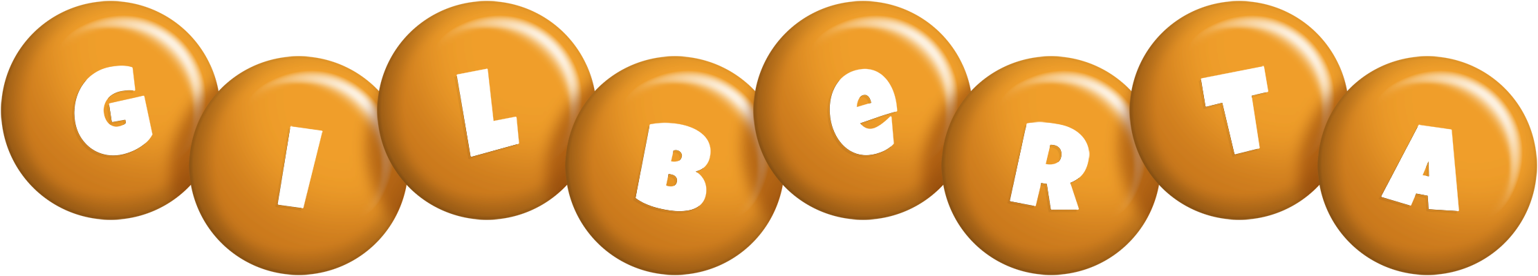 Gilberta candy-orange logo