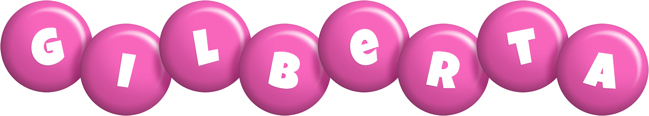 Gilberta candy-pink logo