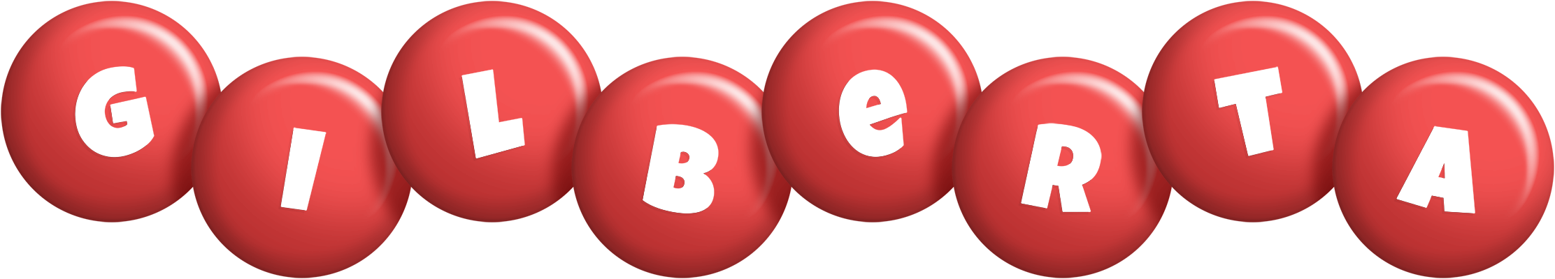 Gilberta candy-red logo