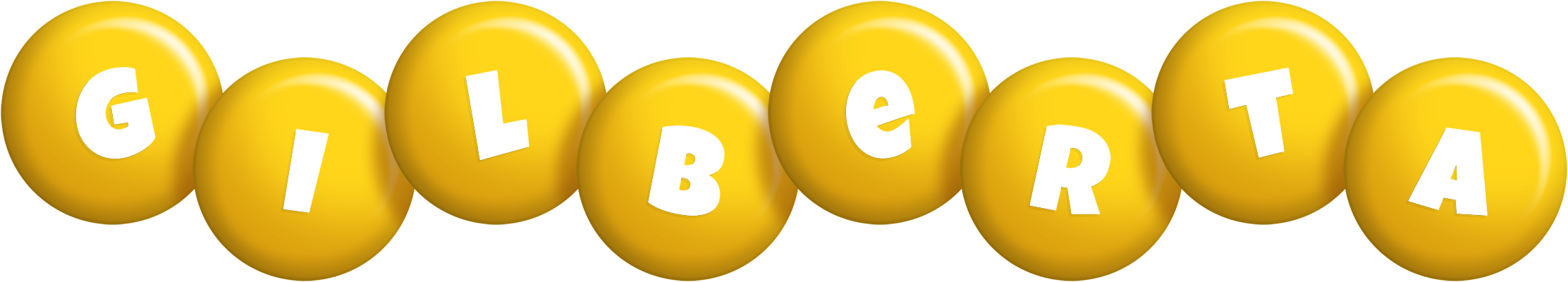 Gilberta candy-yellow logo