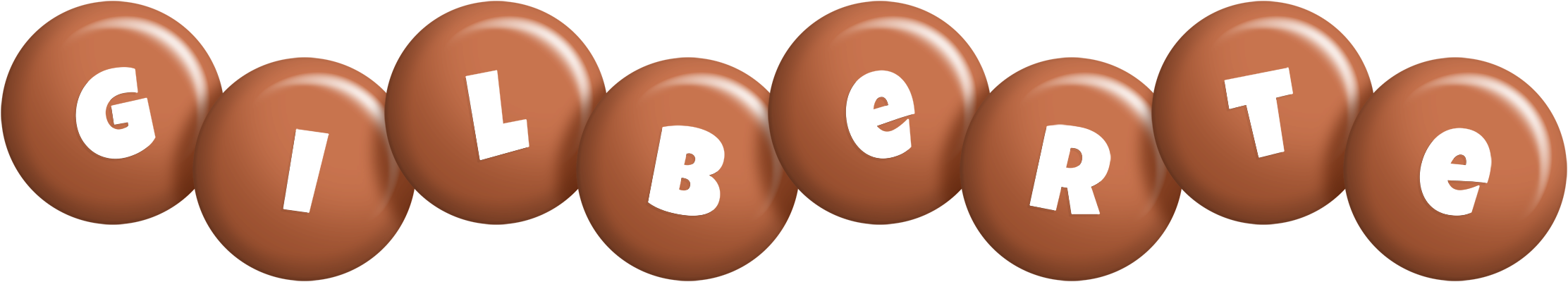 Gilberte candy-brown logo