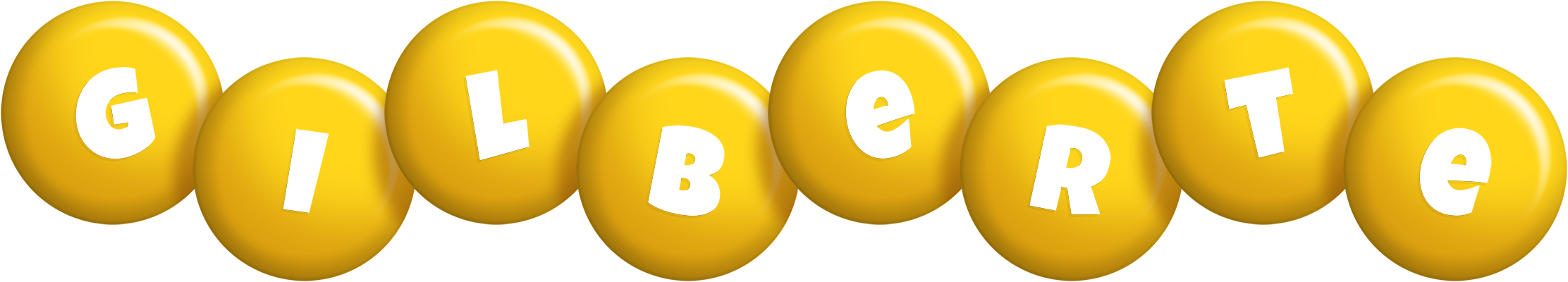 Gilberte candy-yellow logo