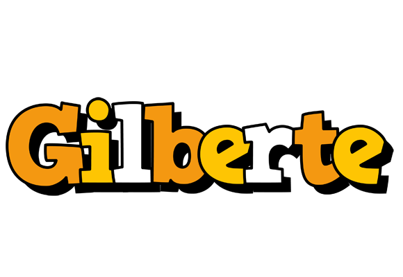 Gilberte cartoon logo