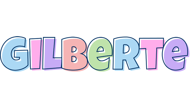 Gilberte pastel logo