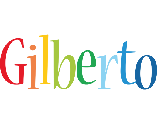 Gilberto birthday logo