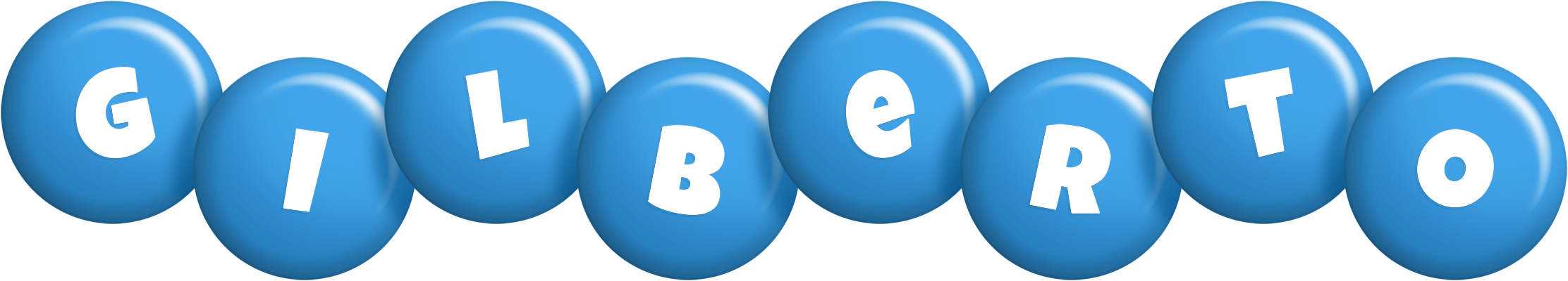 Gilberto candy-blue logo