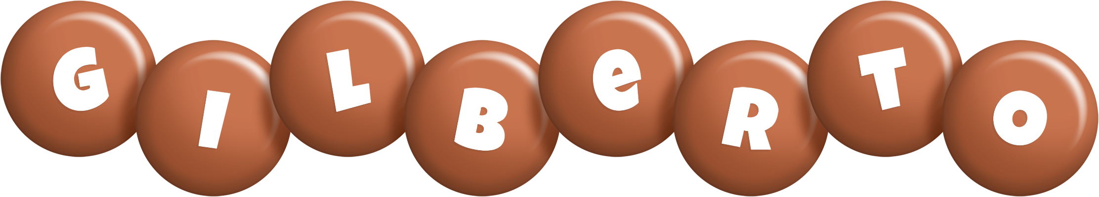 Gilberto candy-brown logo